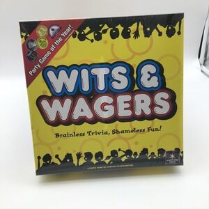 Wits‎ & Wagers Party Game of the Year Fun Trivia Board Game 2007 New Sealed